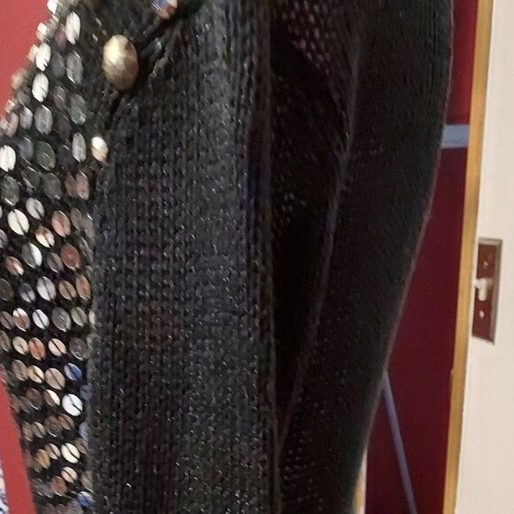 BCBG MAXAZRIA Party dress size M  Excellent cond Black  Acrylic/Nylon - Picture 4 of 5